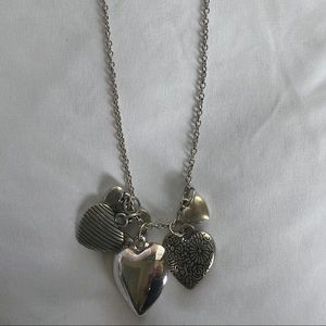 Heart charms necklace